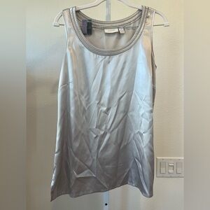 Chico's Shimmering Silver Tank Top